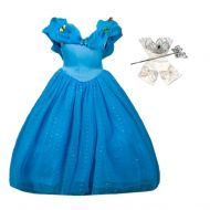 DreamHigh DH Princess Cinderella Butterfly Costume Dress with Cosplay Accessories 3-10 Yrs