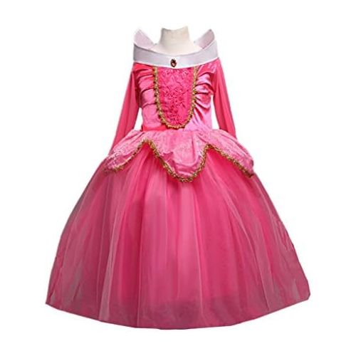  DreamHigh Sleeping Beauty Princess Party Girls Costume Dress 2 10 Years