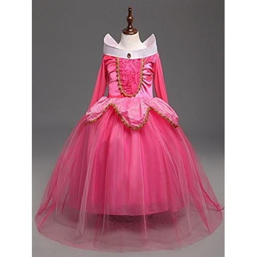  DreamHigh Sleeping Beauty Princess Party Girls Costume Dress 2 10 Years