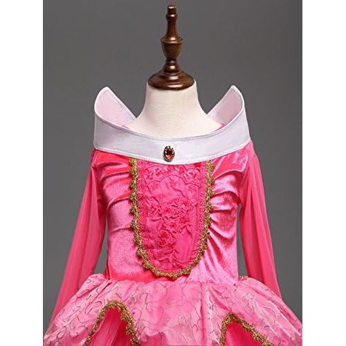  DreamHigh Sleeping Beauty Princess Party Girls Costume Dress 2 10 Years