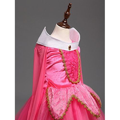  DreamHigh Sleeping Beauty Princess Party Girls Costume Dress 2 10 Years