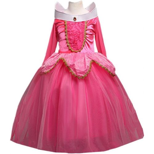  DreamHigh Sleeping Beauty Princess Party Girls Costume Dress 2 10 Years