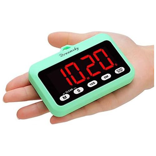  [아마존베스트]DreamSky Digital Timer with Large Clear Display, Count Down/Stopwatch Function, Magnetic Back, Battery Operated, Easy to Use