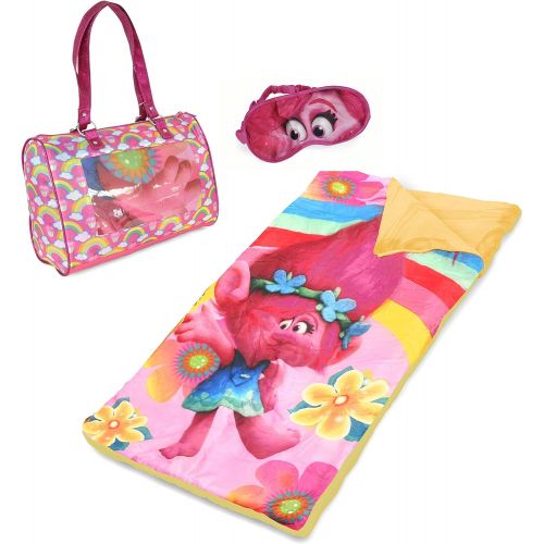  [아마존베스트]DreamWorks Trolls Sleepover Set with Eyemask, Pink