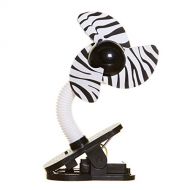 Dreambaby Tee-Zed Clip-On Fan Great for the Beach, Pool, Camping, Work, Lounging or Just Chillin! - Zebra Print
