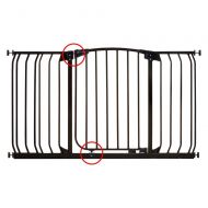 Dreambaby Dream Baby Tall Hallway Swinging Gate Combo Pack - (38 - 53) Black