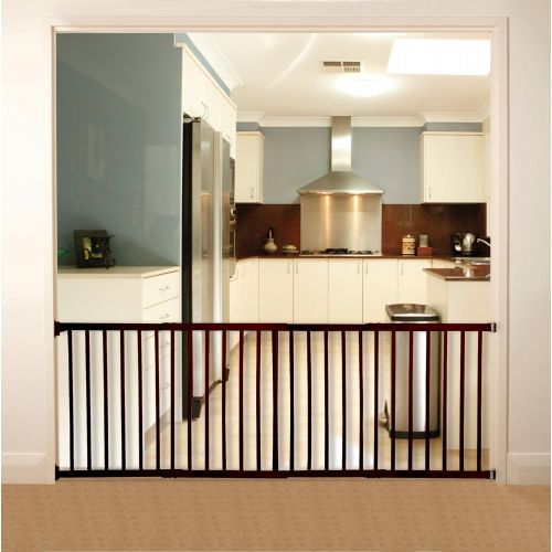  Dreambaby Nelson Expandable Wooden Walk Through GRO-Gate - Perfect for Large Openings and Top of Stairs (Natural)