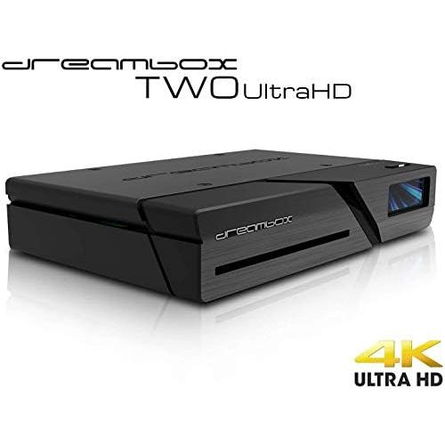  Dreambox 13590 Two Ultra HD BT 2X DVB S2X MIS Tuner 4K 2160p E2 Linux Dual WiFi H.265 HEVC Black