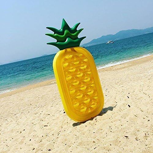  Giant 76 Inflatable Pineapple Pool Party Float Raft Summer Outdoor Swimming Pool Inflatable Floatie Lounge Pool Loungers for Adults & Kids, by DreambuilderToy