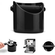 [아마존베스트]Dreamfarm Grindenstein - Coffee Grind Durable Barista Style Knock Box With Bar and Non-Slip Base Espresso Dump Bin (Black)