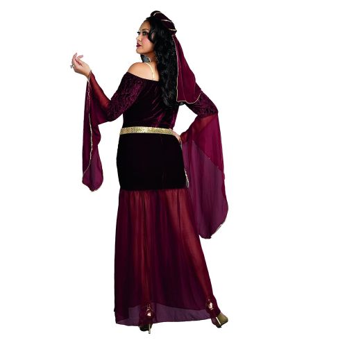  Dreamgirl Womens Plus-Size Medieval Enchantress Royal Maiden Costume