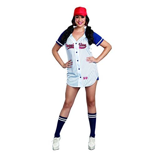  할로윈 용품Dreamgirl Womens Plus-Size Grand Slam Sporty Baseball Costume