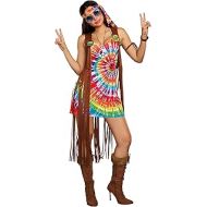 Dreamgirl Womens 1960s Tie-Dyed Hippie Hottie