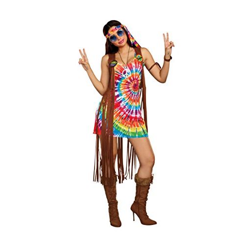 할로윈 용품Dreamgirl Womens 1960s Tie-Dyed Hippie Hottie