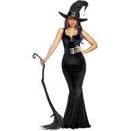 Dreamgirl Womens Bewitching Beauty Velvet Witch Costume Gown