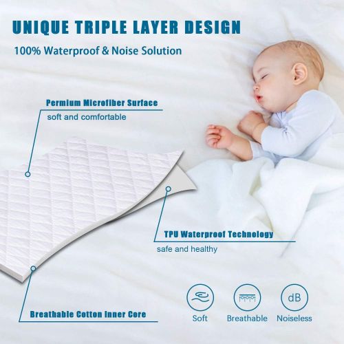  [아마존 핫딜]  [아마존핫딜]Dreaming Wapiti Full Mattress Protector,Premium Hypoallergenic WaterproofProtect Cover with 3D Breathable Cotton Inner Core, White