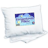 Dreamtown Kids Toddler Pillow with Pillowcase 14x19 White. Chiropractor Recommended. Made in USA. Ideal for Daycare, Baby Cribs, Toddler beds and car Rides.