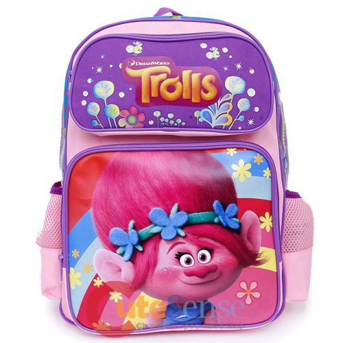  Dreamworks Trolls Poppy 16 Large Girls School Backpack