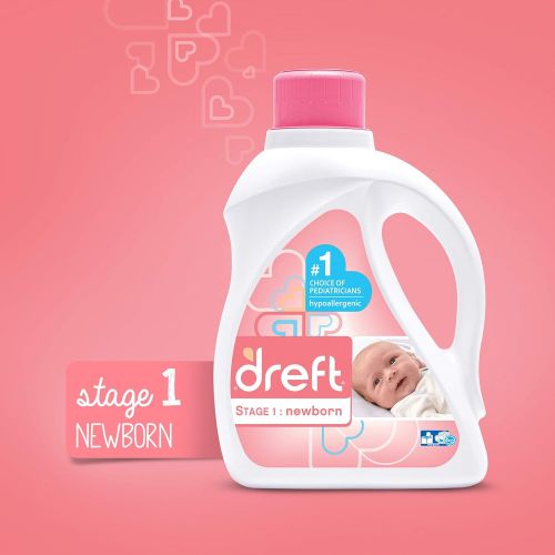  Dreft Stage 1: Newborn Hypoallergenic Liquid Baby Laundry Detergent (HE), Natural for Baby, Newborn, or...