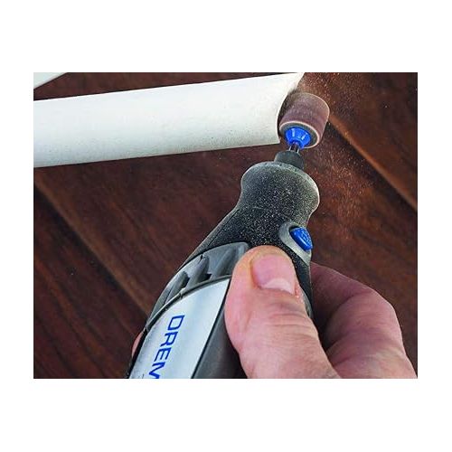  Dremel SC407 EZ SpeedClic Sanding Bands and Mandrel, Set of 2 Sanding Bands 13 mm (Grit 60/120) and 1 EZ SpeedClic Mandrel for Sanding, Shaping and Smoothing Wood and Plastic Materials