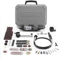 [아마존핫딜][아마존 핫딜] Dremel Gift Kit- Rotary Tool with 3 Attachments and 100 Accessories- Micro Sander, Wood Carver, Router, Grinder, Polisher, Etcher, and Engraver- 4000-2/30 + Flex Shaft Attachment +