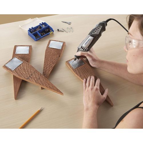  [아마존핫딜][아마존 핫딜] Dremel Gift Kit- Rotary Tool with 3 Attachments and 100 Accessories- Micro Sander, Wood Carver, Router, Grinder, Polisher, Etcher, and Engraver- 4000-2/30 + Flex Shaft Attachment +