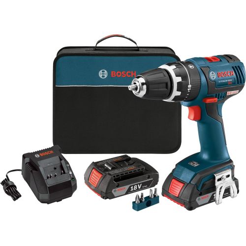  Dremel Bosch HDS182-02 18-volt Brushless 1/2-Inch Compact Tough Hammer Drill/Driver with 2.0Ah Batteries, Charger and Case