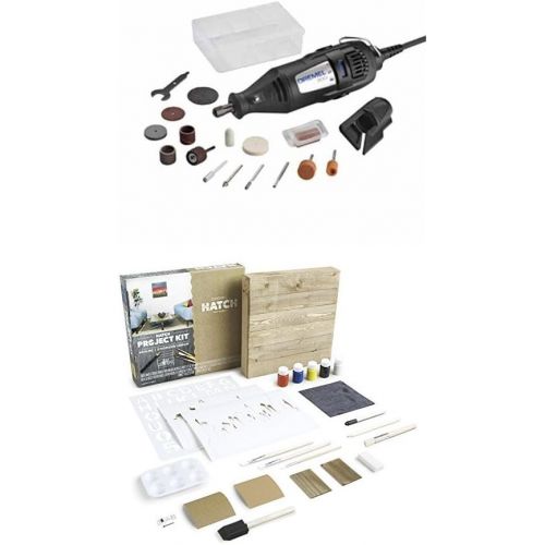  Dremel Hatch Skyline Project Kit with Rotary Tool Wood Engraving Bundle