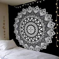 Brand: Dremisland Dremisland Tapestry Mandala Towel Indian Bohemian Hippie Tapestry Black and White Tapestry Wall Hanging Tapestry Throw Beach Towel Picnic Mat