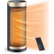 Dreo Space Heater for Indoor Use, 1500W Fast Heating Ceramic Electric Heater with Thermostat, Remote, Overheating & Tip-Over Protection, 1-12H Timer, 70° Oscillating Portable Heate