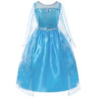 DressForLess Inspired Elsa Costume Ice Princess Dress