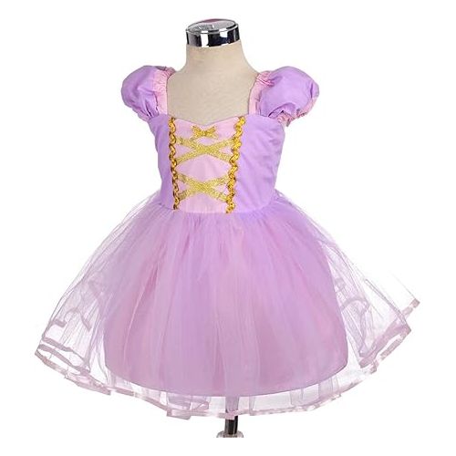  Dressy Daisy Princess Costumes Birthday Fancy Halloween Xmas Party Dresses Up for Toddler Girls Size 4T