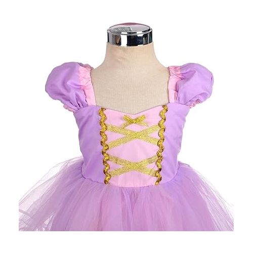  Dressy Daisy Princess Costumes Birthday Fancy Halloween Xmas Party Dresses Up for Toddler Girls Size 4T