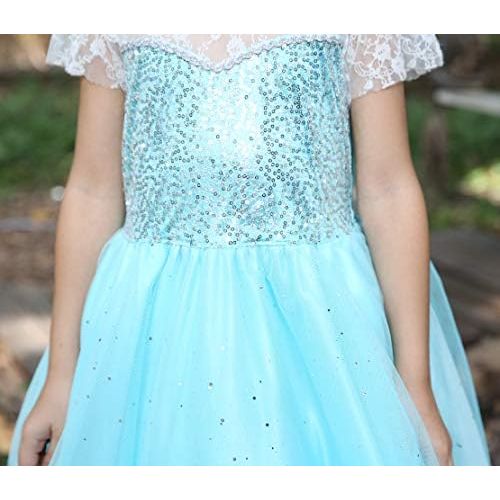  Dressy Daisy Girls Ice Princess Dress Up Costumes Halloween Fancy Party Dresses Sequined