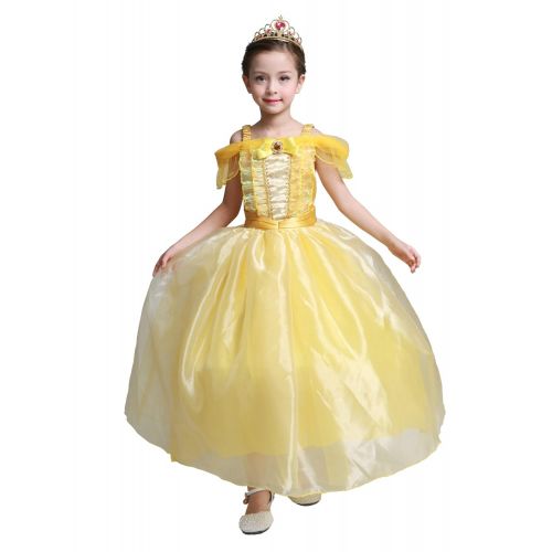  Dressy Daisy Girls Princess Belle Costumes Princess Dresses Halloween Fancy Dress