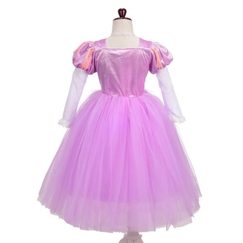  Dressy Daisy Girls Princess Rapunzel Dress Up Costumes Halloween Fancy Party Dress