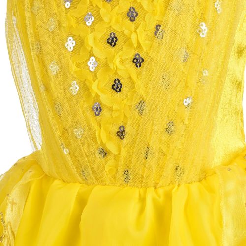  Dressy Daisy Girls Princess Belle Costume Princess Dress Halloween Fancy Dress Up