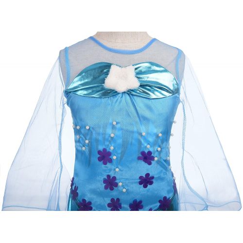  Dressy Daisy Girls Princess Mermaid Costumes Fancy Dress Up Halloween Costume