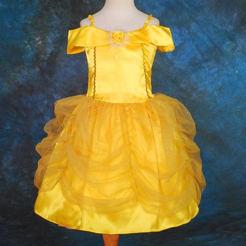  Dressy Daisy Girls Princess Belle Costume Party Halloween Fancy Dresses Up