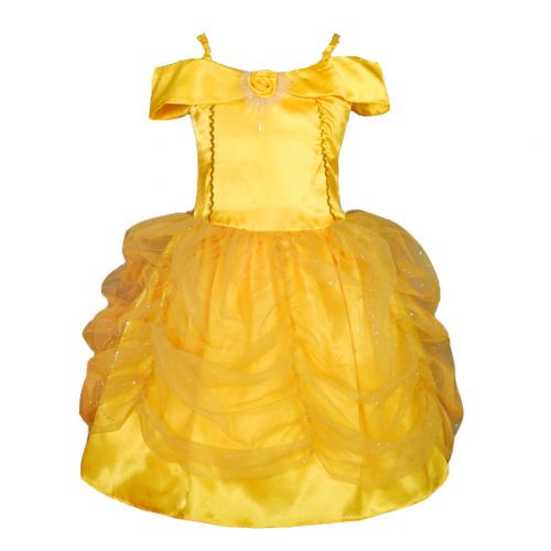  Dressy Daisy Girls Princess Belle Costume Party Halloween Fancy Dresses Up