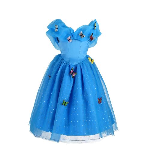  Dressy Daisy Girls Butterfly Princess Cinderella Costume Halloween Party Dress