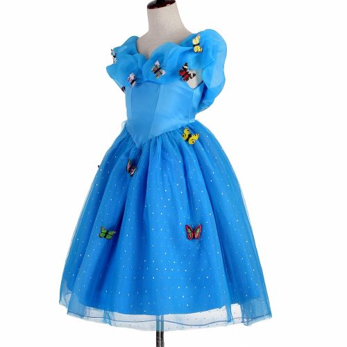  Dressy Daisy Girls Butterfly Princess Cinderella Costume Halloween Party Dress