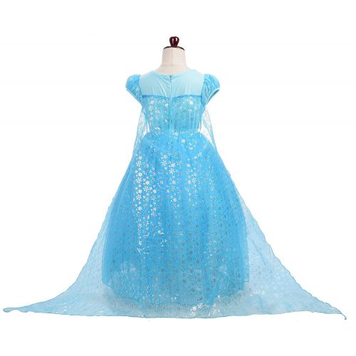  Dressy Daisy Girls Princess Elsa Dress Up Costumes Snow Queen Fancy Party Dresses