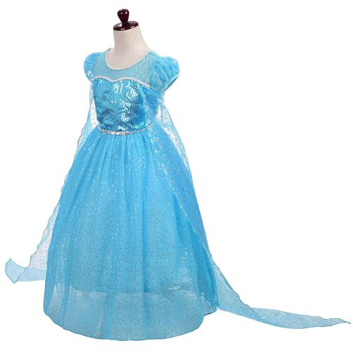  Dressy Daisy Girls Princess Elsa Dress Up Costumes Snow Queen Fancy Party Dresses