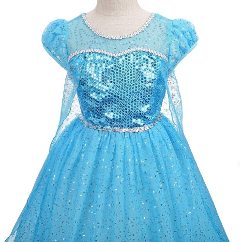  Dressy Daisy Girls Princess Elsa Dress Up Costumes Snow Queen Fancy Party Dresses