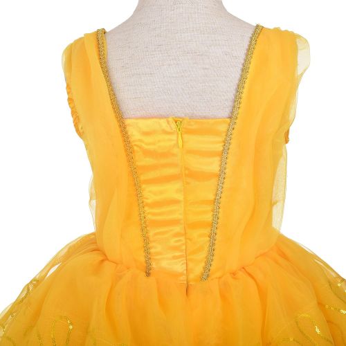  Dressy Daisy Girls Dress Up Princess Belle Costumes Halloween Fancy Party Dress