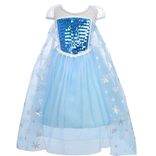  Dressy Daisy Girls Princess Elsa Dress Up Costumes Halloween Fancy Party Dresses