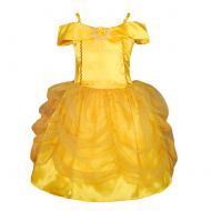 Dressy Daisy Girls Princess Belle Costume Party Halloween Fancy Dresses Up