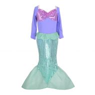 Dressy Daisy Girls Princess Mermaid Dressing Up Costumes Halloween Fancy Dress