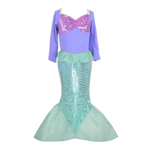  Dressy Daisy Girls Princess Mermaid Dressing Up Costumes Halloween Fancy Dress